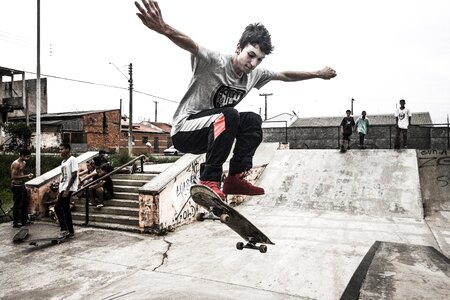 Radical skater extreme sport