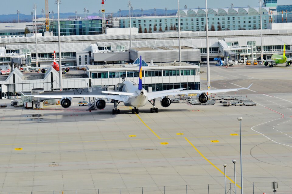 Passenger aircraft travel munich