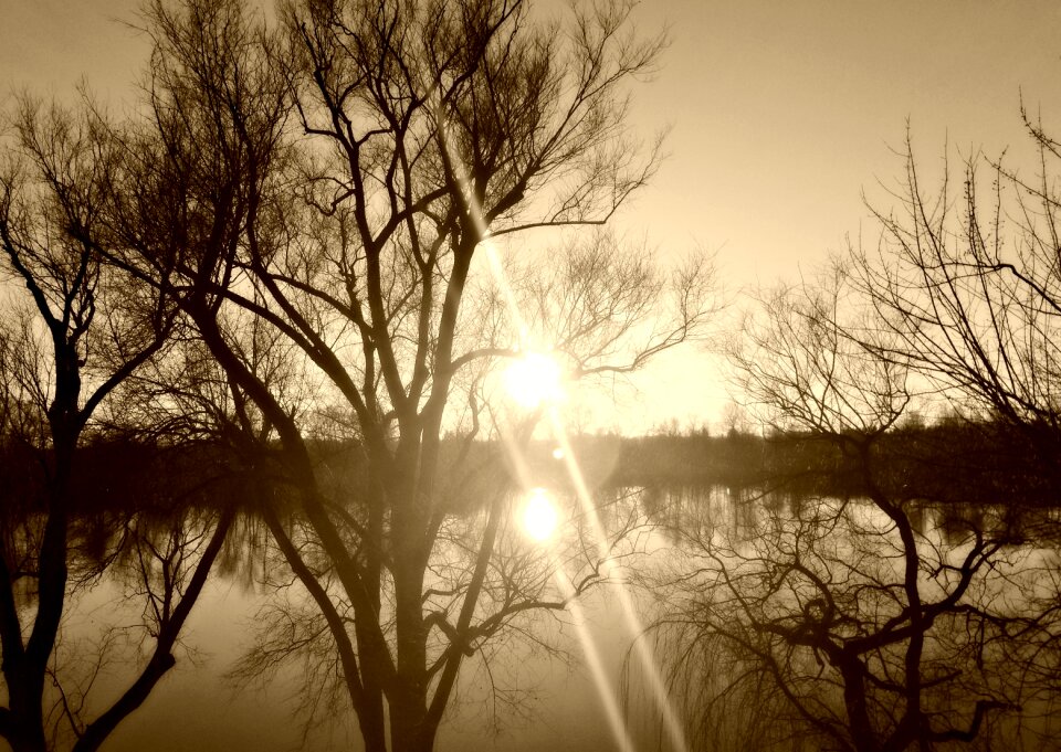 Refraction abendstimmung water