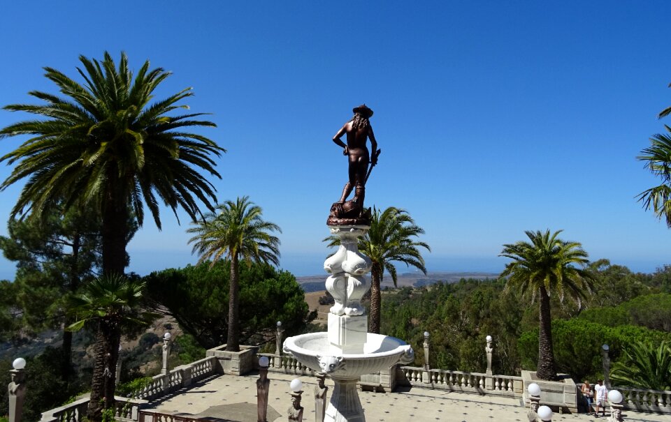 Stone bronze hearst castle