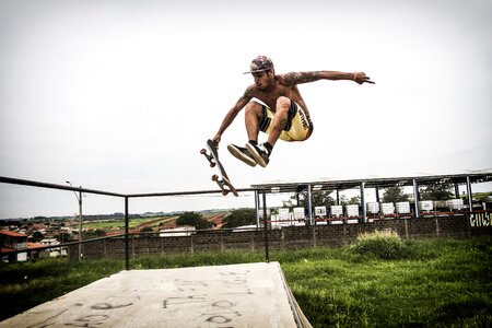 Radical skater extreme sport