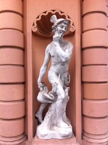 Leipzig romanushaus stone figure