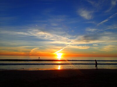 Ocean clouds seaside photo