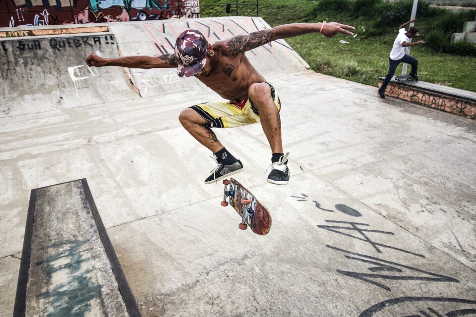 Radical skater extreme sport