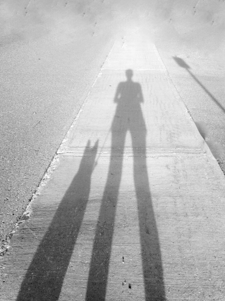Sidewalk black white