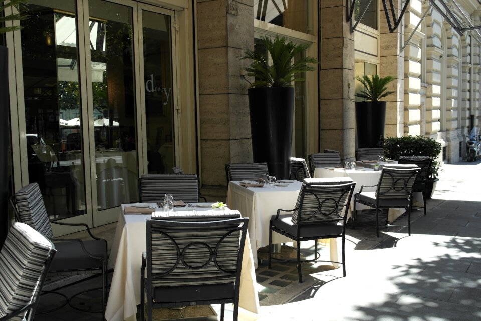 Summer restaurant café