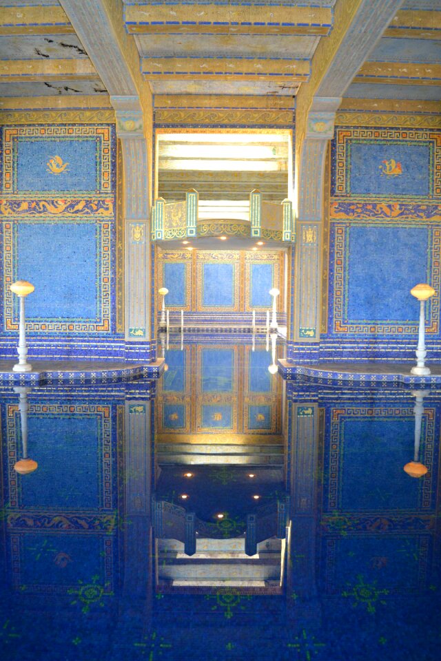Reflection hearst castle castle