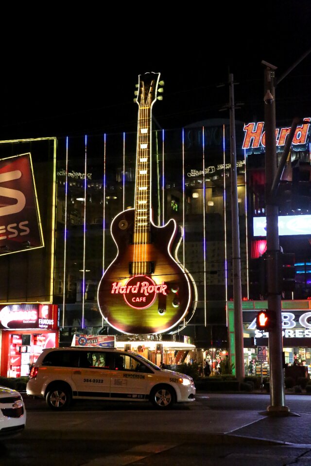 City neon light street lamp
