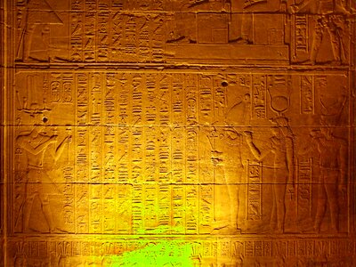 Egypt calendar temple photo