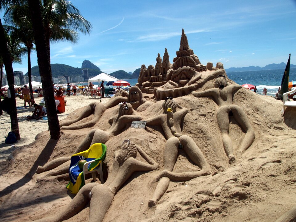 Copa cabana rio de janeiro beach art