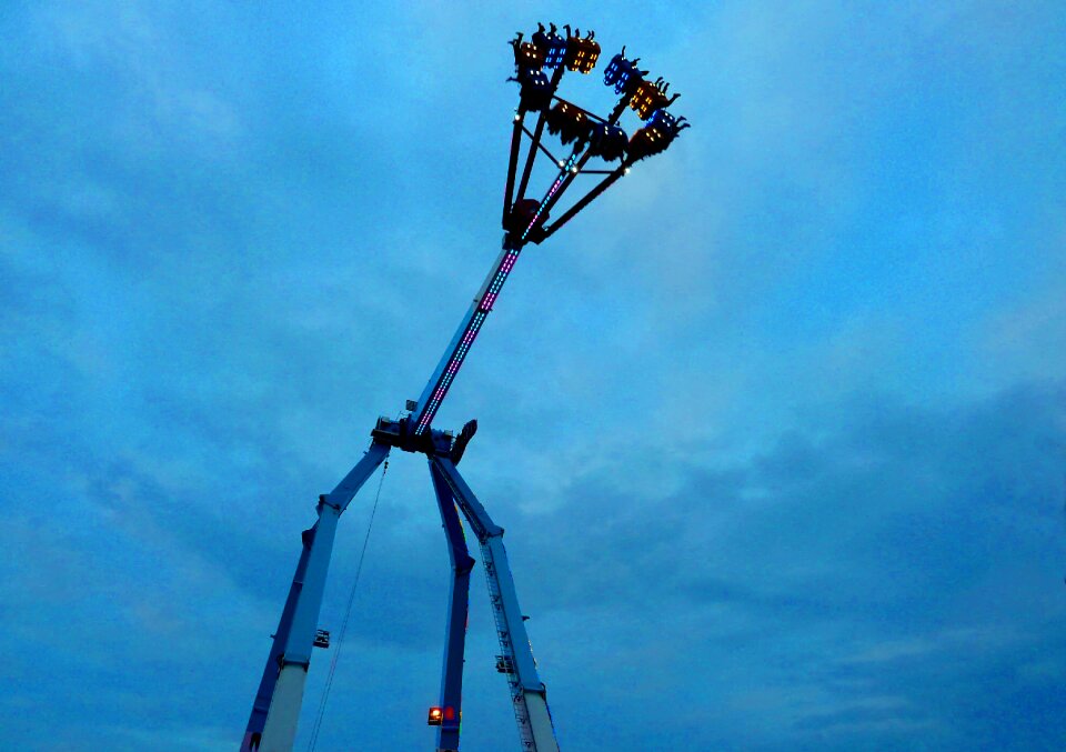 Folk festival colorful ride