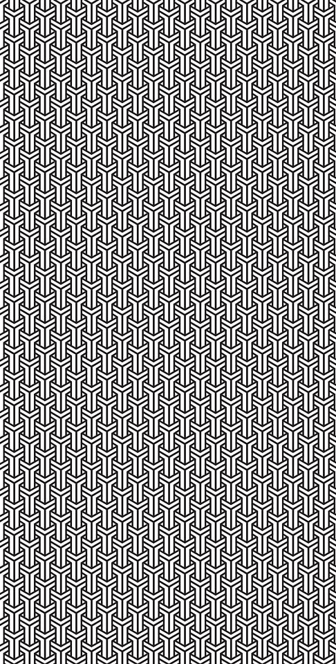 Tile interlocking design