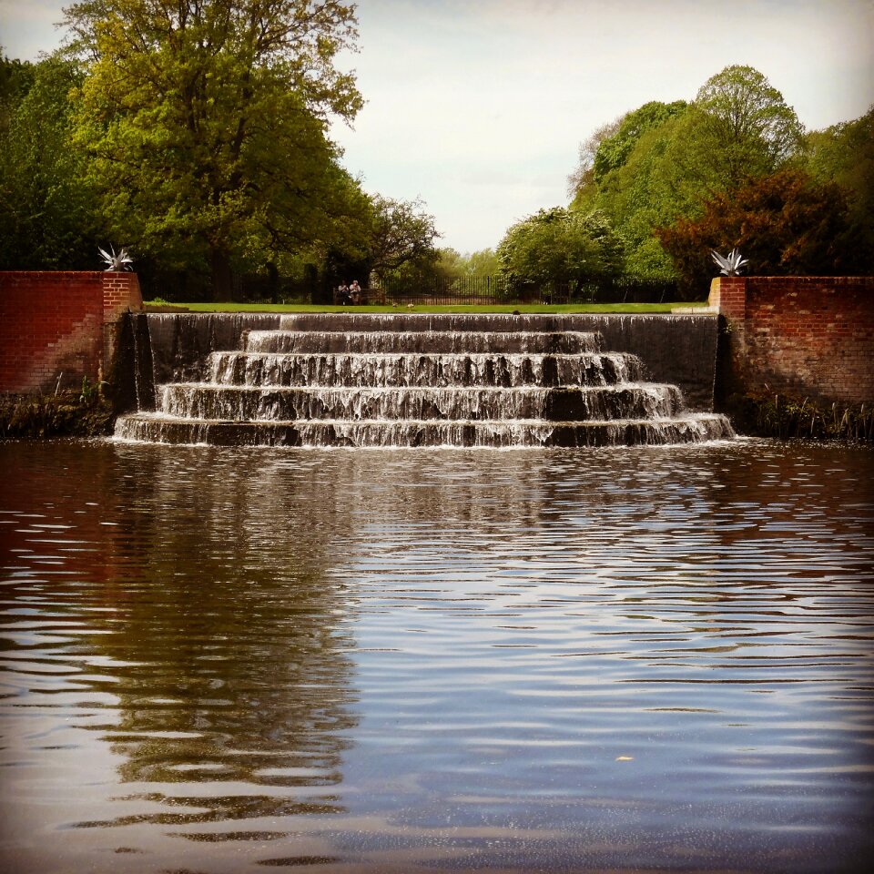 Nature landscape pond
