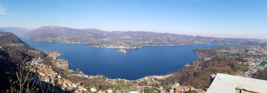 Panorama san giulio lake
