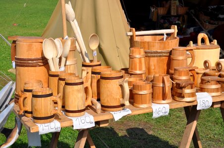 Wood middle ages ladles
