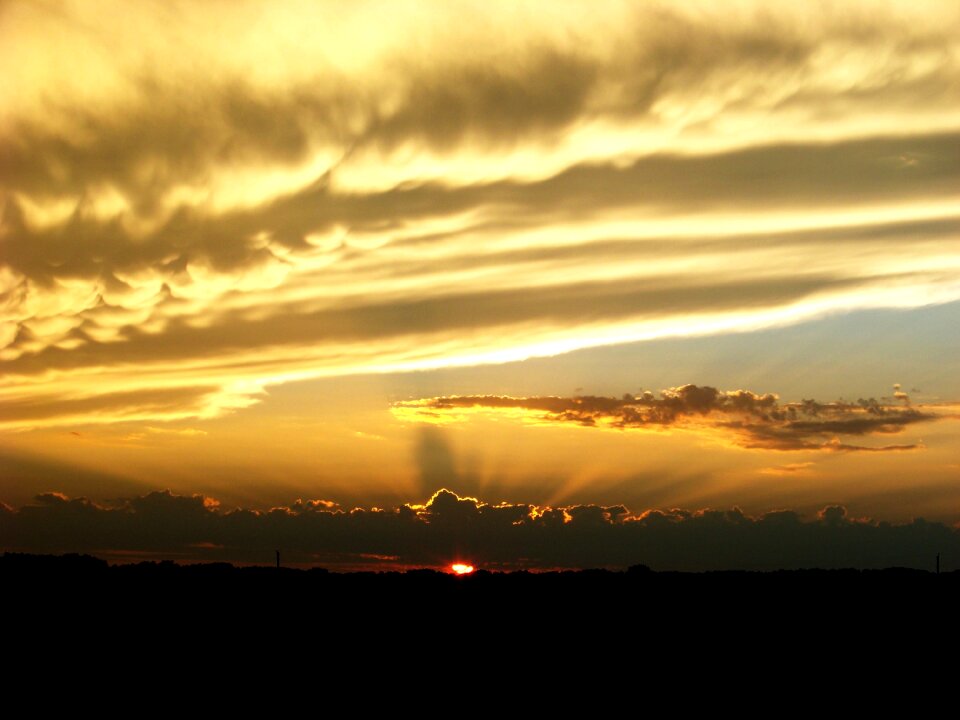 Evening scenic spring