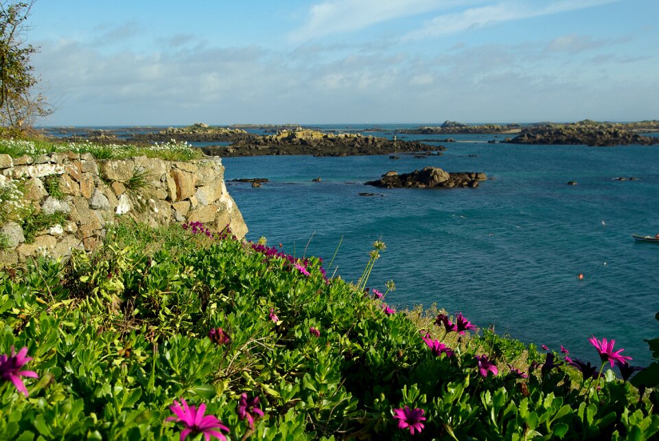 Normandy chausey islands rocks