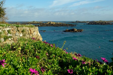 Normandy chausey islands rocks