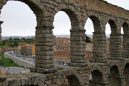 Aqueduct roman arch photo