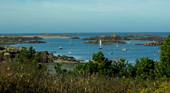 Chausey islands port boats