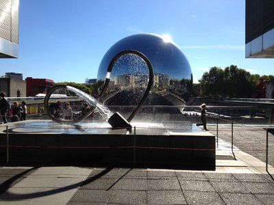 Paris science city geodesic dome photo