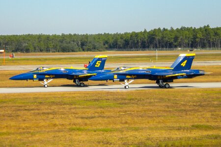 Flugshow jet fighter formation photo
