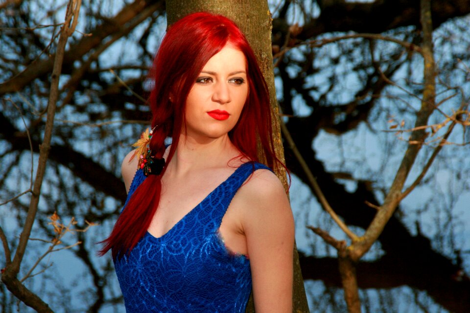 Lake red hair beauty