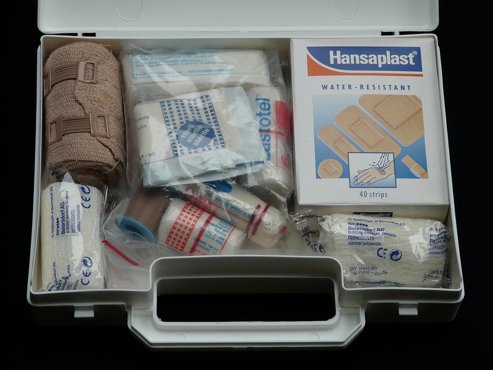 Luggage white emergency