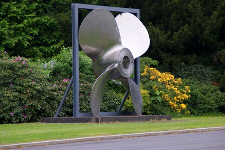 Propeller large silver photo