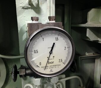 Pressure gauge pressure dial photo