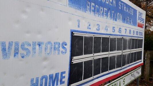 Scoreboard vintage