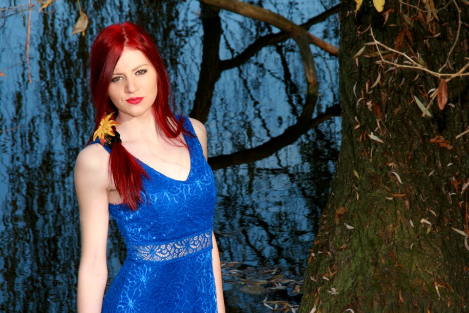 Lake red hair beauty