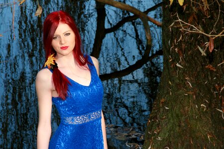 Lake red hair beauty