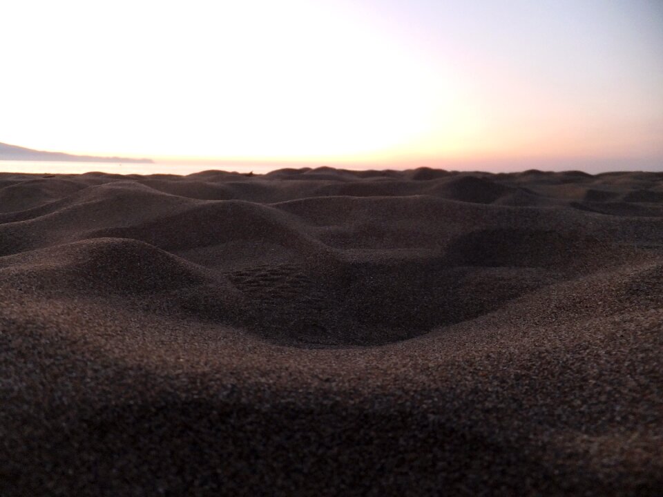 Mediterranean sand evening