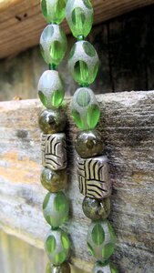 Toggle necklace genuine gemstone