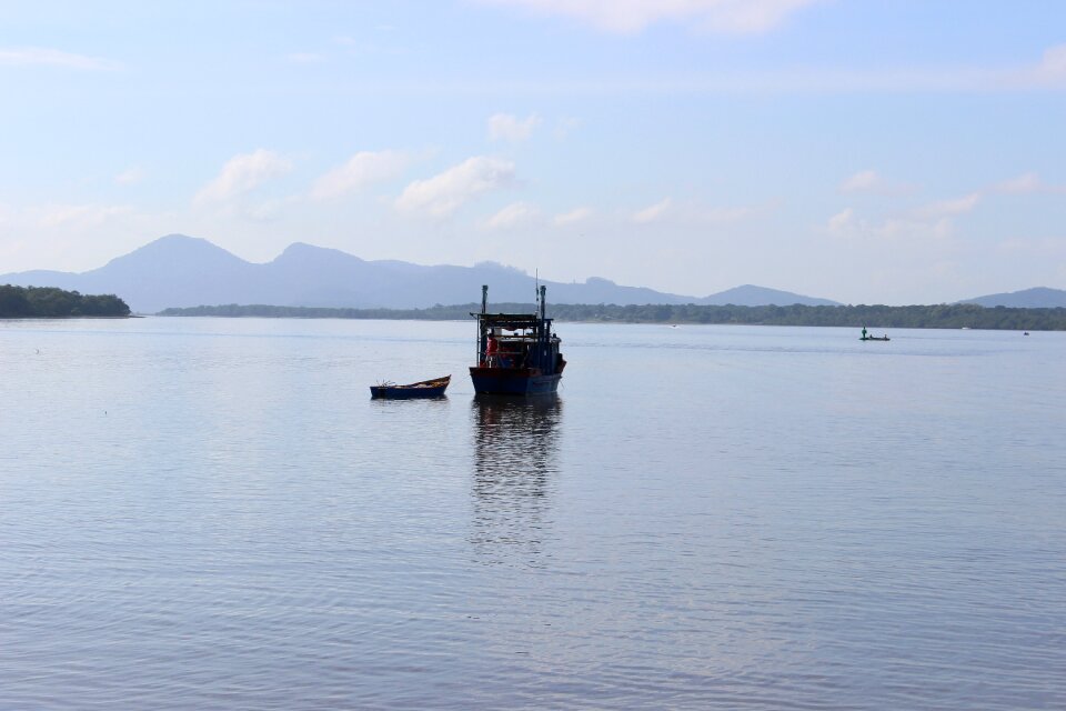 Fishing tranquility landscape