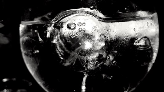 Drink bubbles alcohol photo