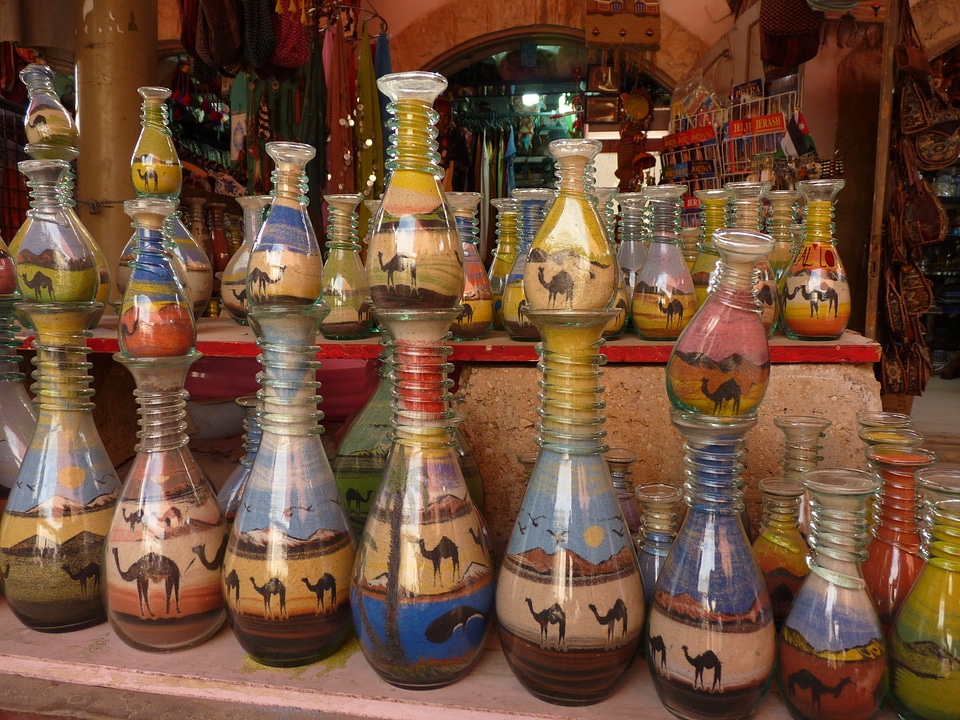 Middle east sand sand painting
