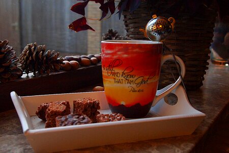 Mug tea egg chocolate photo