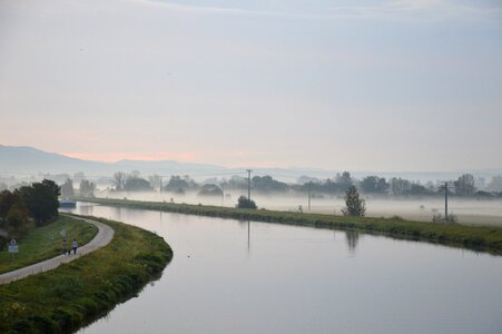 Fog lock main danube canal photo