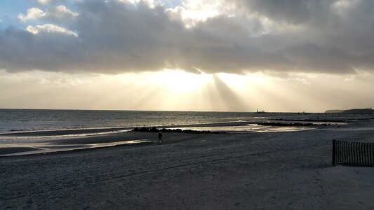 Evening sun clouds