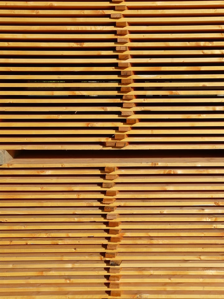 Wood storage stack