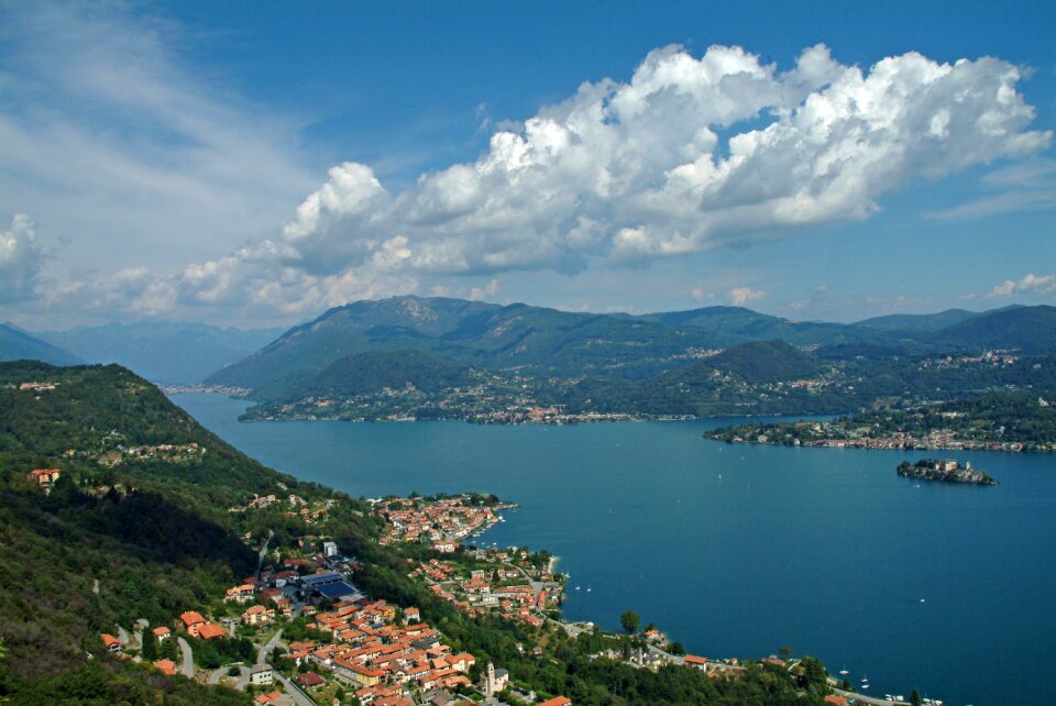 Lake orta cusio italy