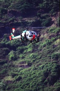 Police helicopter sky security photo