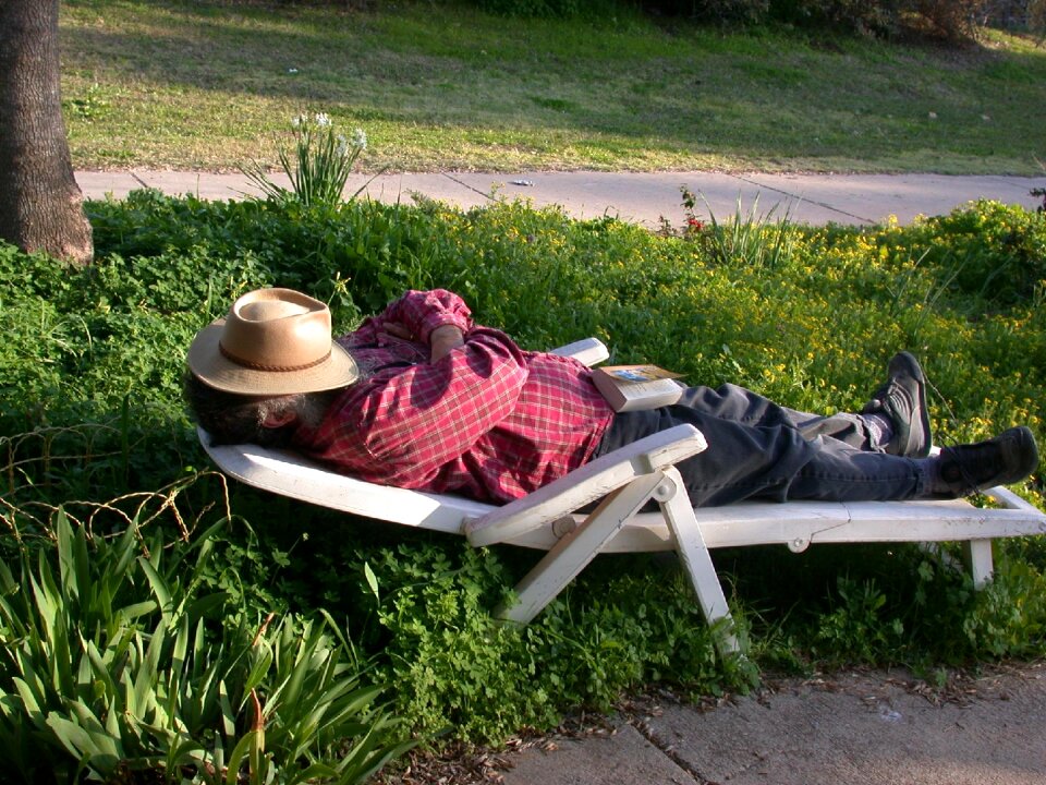 Springtime lounge green sleep