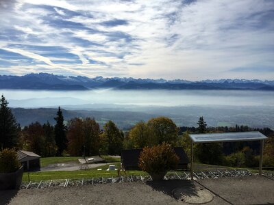 Foresight distant view sea of fog photo