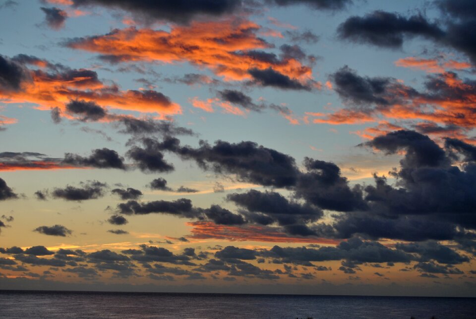 Mood evening sky dusk