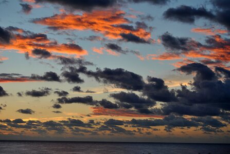 Mood evening sky dusk