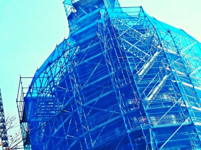 Facade architecture scaffold photo