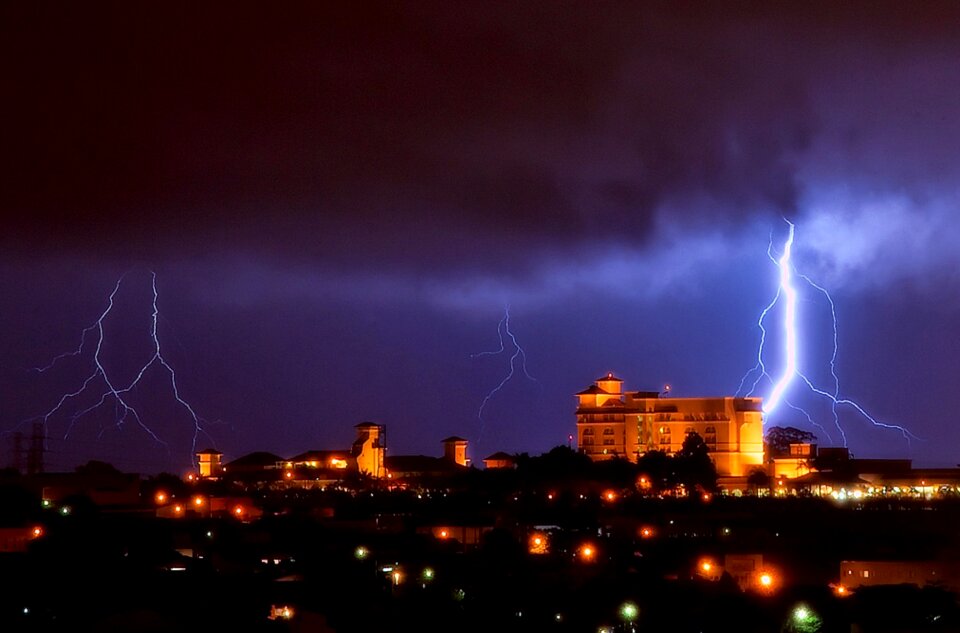 Thunderstorm night clouds